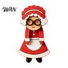 Santa Claus Fridge Magnets Christmas Wooden Dangle Toy, Refrigerator Magnet, Cute Cartoon Small Holiday Gifts for Friends Snowman Elk Magnetic
