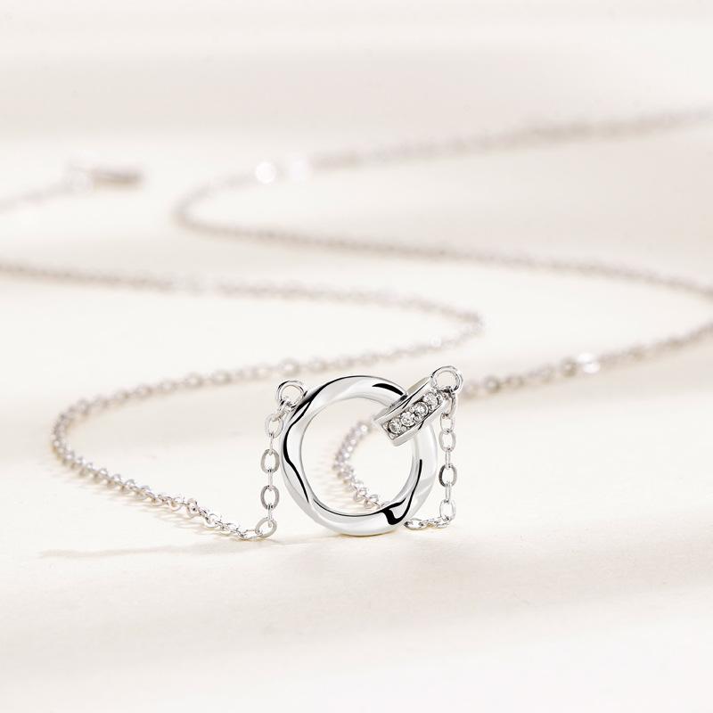 Переплетенные ожерелья для девочек, высокочувствительные, легкие, роскошные, универсальные, модные, геометрические, женские украшения