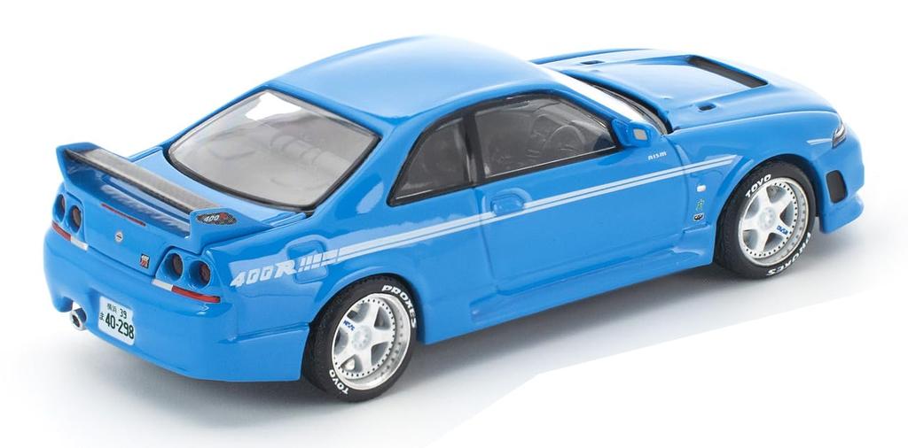Genesis Company POP RACE x Enigma Skyline NISMO 400R Championship Blue PRE019 1/64 GT-RR33 (Finished Model)