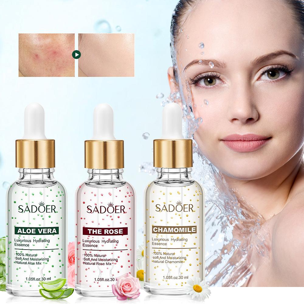 Роскошная увлажняющая эссенция с алоэ и розой, увлажняющая эссенция, сужающая поры, оригинальная жидкость