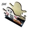 Halloween Gift for Party Lovers Ghost Wooden Napkin Holder, Cute Paper Towel Decorative Rustic Wood Tissue Organizer Stand, Freestanding Dispenser