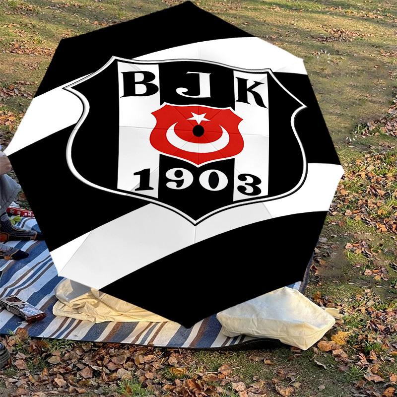 1 шт. BJK 1903 Зонт - 8 ребер усиленный, автоматическое открытие, легкий и прочный, милый модный аксессуар для улицы, пляжа или повседневного использования, пляжный зонт