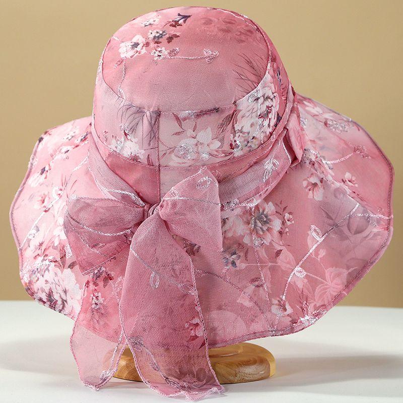 Женщины среднего и пожилого возраста;Шляпы весной и летом, мама;s Солнцезащитный козырек, тонкая дышащая шляпа для бассейна и летняя шляпа от солнца.