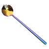 Safe Baby Feeding Utensils 304 Stainless Steel Lace Dessert Spoon, Coffee Stirring Spoon Cutlery for Kids, Metal Teaspoon Home Kitchen Cafe