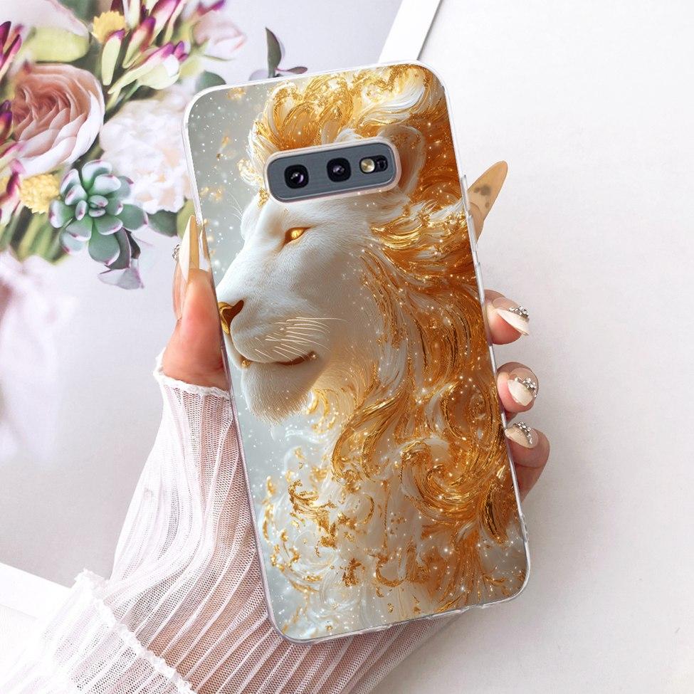 5.8'' Cover For Samsung S10e Case SM-G970F Clear Cute Kawaii Fashion Butterfly Funny Painted Casing For Samsung Galaxy S10e
