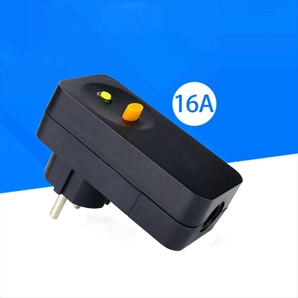 EU Plug Circuit Breaker Plug 16Amp Residual Current Circuit Breaker Personal Protection