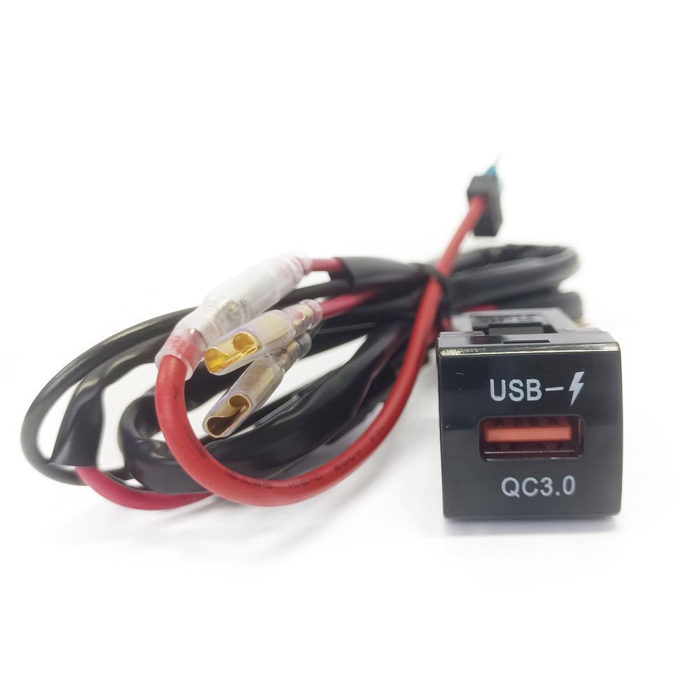 Быстрое зарядное устройство USB с синим индикатором QC3.0 для Toyota Corolla 2.2 Блок предохранителей