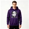 Men Anime Print Pullover Hoodie Casual Long Sleeve Comfortable Hooded Sweatshirt For Daily Wear