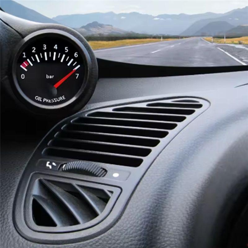 N62R-52Mm Car Oil Pressure 0-7 BAR Oil Pressure Meters For 12V Truck Car Oil Pressure Gauge