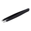 1 Pc Black/ Pink Eyebrow Tweezer Hair Beauty Slanted Puller Stainless Steel Clips Makeup Tool