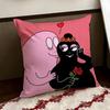Cartoon Cute BBarbapapas Cushion Cover Reversible Soft Durable Pillow Cover Home  Car MultiScene Use for Daily Comfort