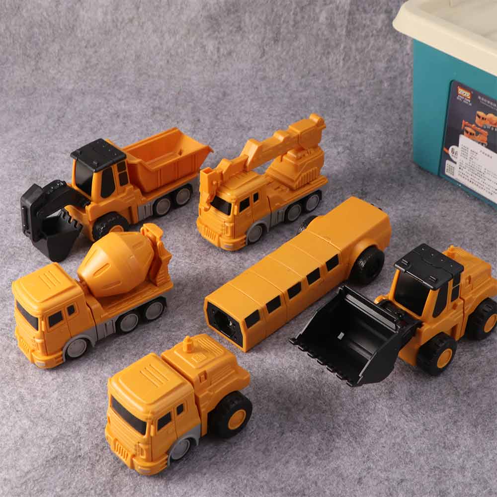 Deformation Assembly Engineering Vehicle Detachable Transform Robot Toys Birthday Gift