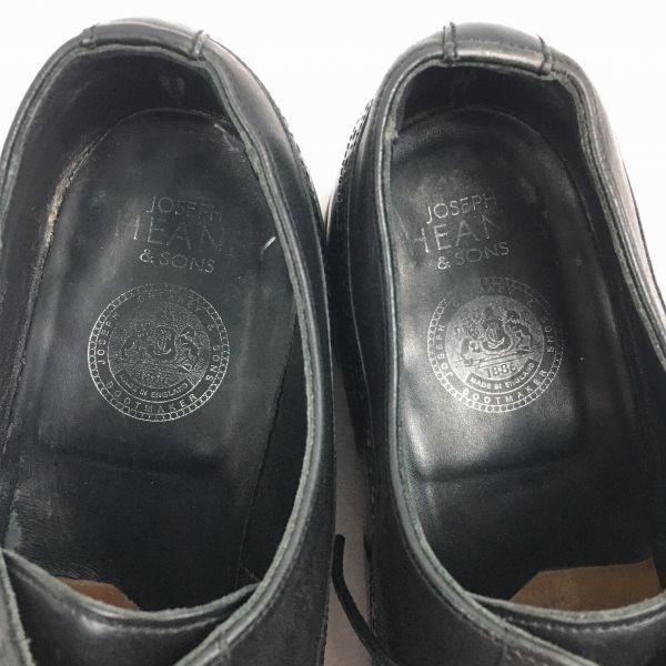 80s-90s JOSEPH CHEANEY Vintage Made in England Plain Toe Shoes Black Size 9/27.5 Men's(USED)