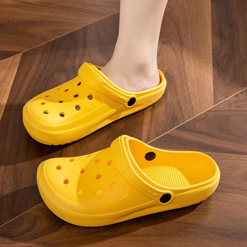 Модные Классические Летние Женские Клоги Женские Сандалии Толстая Подошва Домашние Шлепанцы Мягкие ЭВА Садовая Обувь Пляжные Сандалии Домашние Тапочки