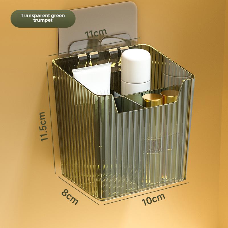 Настенный зеркальный шкаф для ванной комнаты с полками для косметики и средств по уходу за кожей