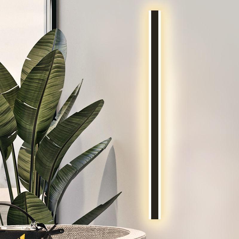 Наружные водонепроницаемые современные светодиодные настенные светильники для гостиной, спальни, коридора, крыльца, черные лампы для внутреннего освещения