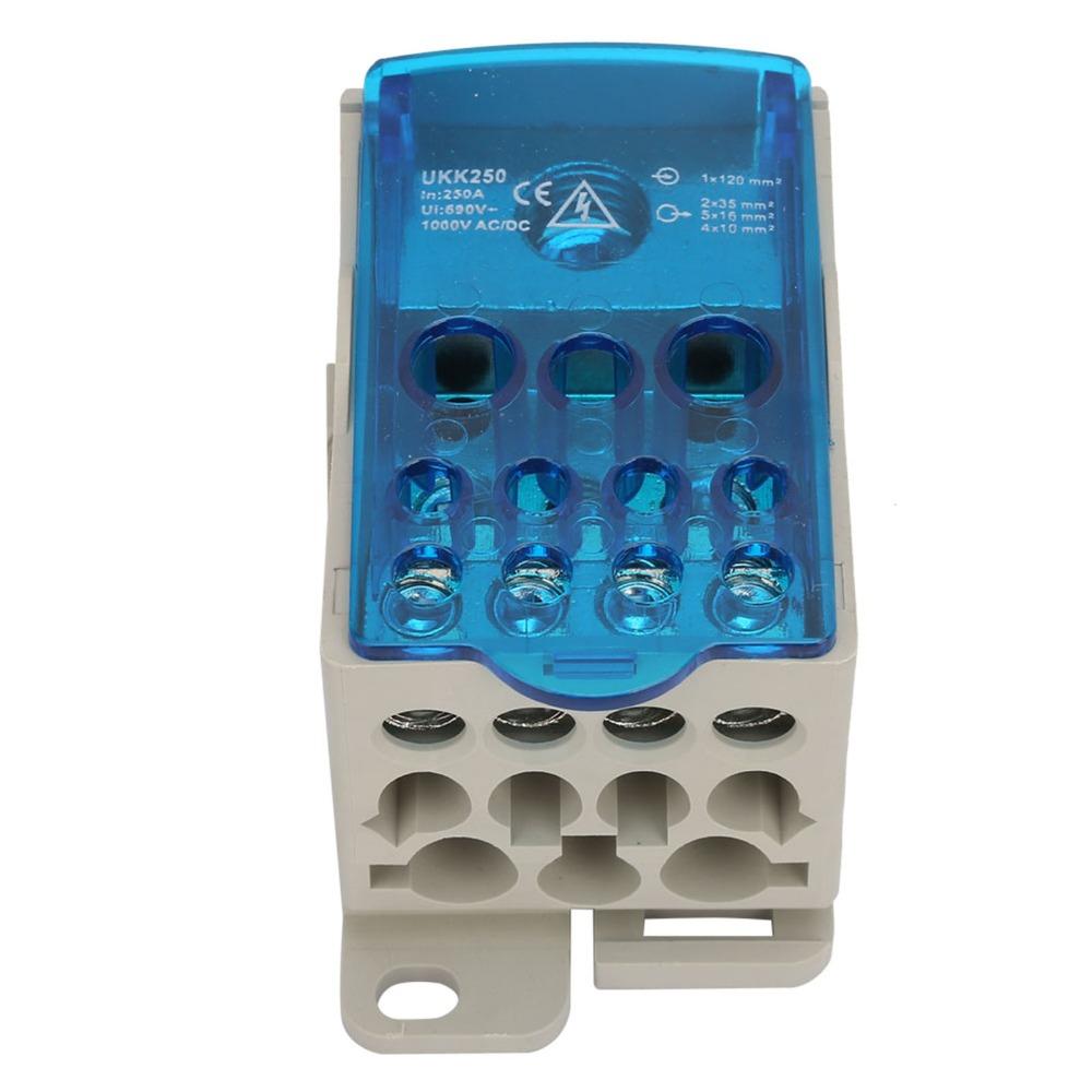 250A Din Rail Terminal Block Universal Universal Power Junction Box  Electrical Cabinets