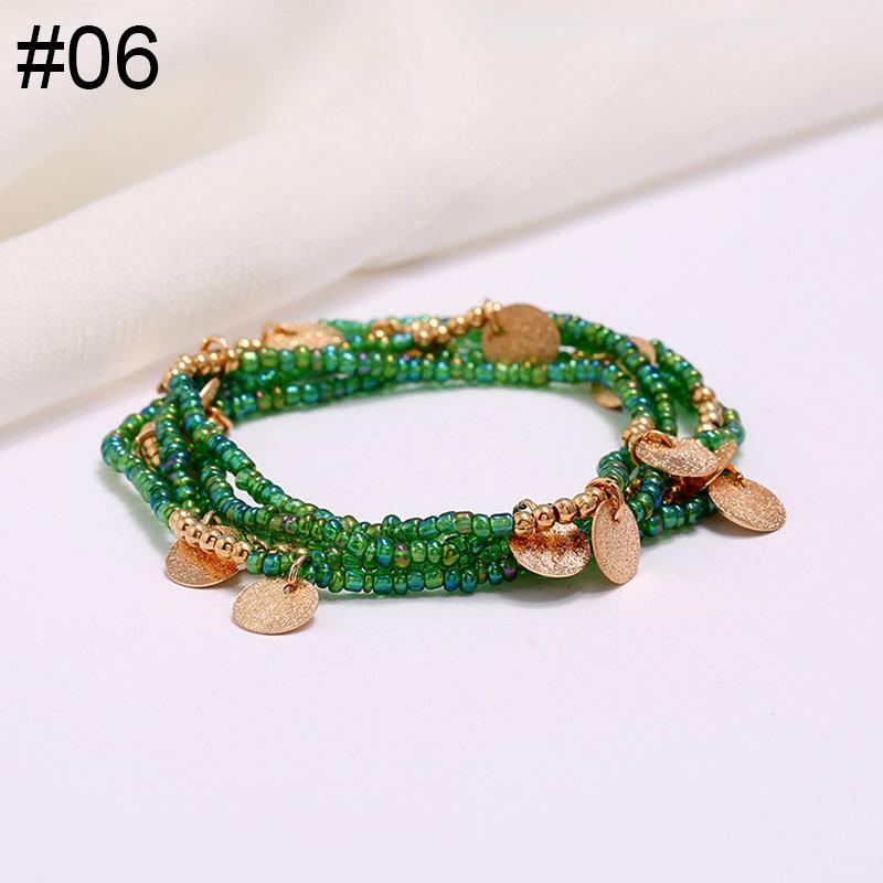 Women Fashion Waist Chain Rice Bead Waist Chain Beach Chain Body Jewelry Belly Chain