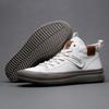 Мужская повседневная обувь Мужские ботинки Кожаная обувь Мужские универсальные белые модные ботильоны на толстой подошве для мужчин Модные кроссовки