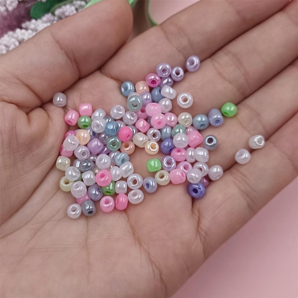 Home Party Supplies Czech Glass Seed Beads DIY Beads Round Hole Bead 100Pcs Bracelet Necklace Making Needlework Accessories Crafted Jewelry Making