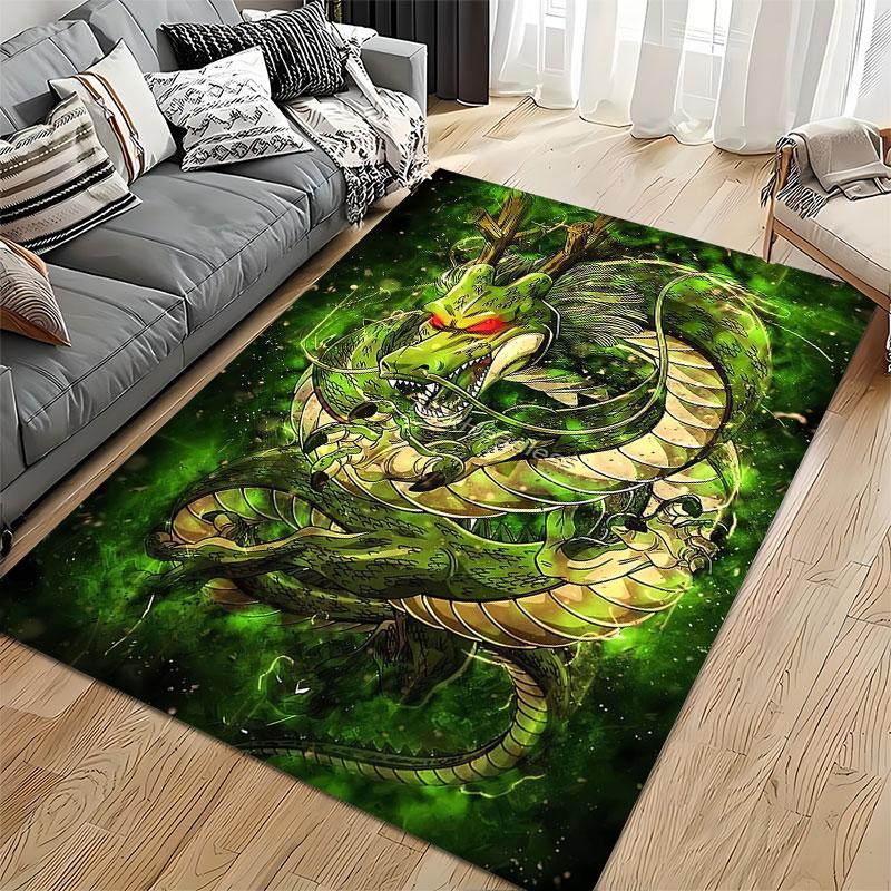 "Green Dragon Fantasy Carpet" suitable as a non-slip mat for the living room or bedroom sofa