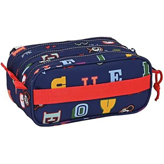 Косметичка Тройная Клуб Микки Мауса Только одна Морской синий (21,5 x 10 x 8 см)