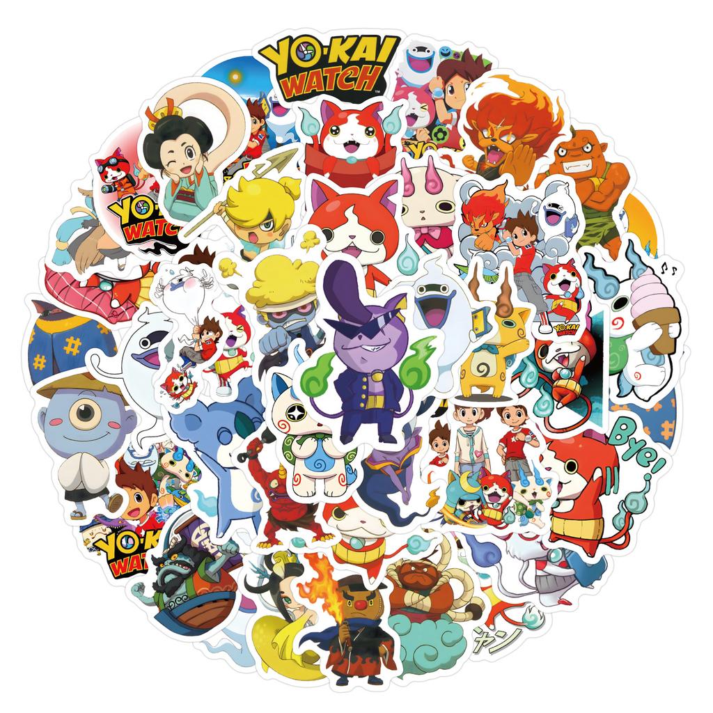 60 Новых стикеров-дудлов Yokai Watch Декоративные наклейки для блокнота, чемодана, мультяшные стикеры