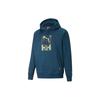 Puma Толстовки T7 Унисекс Темно-синие С капюшоном Умеренные 532842-65