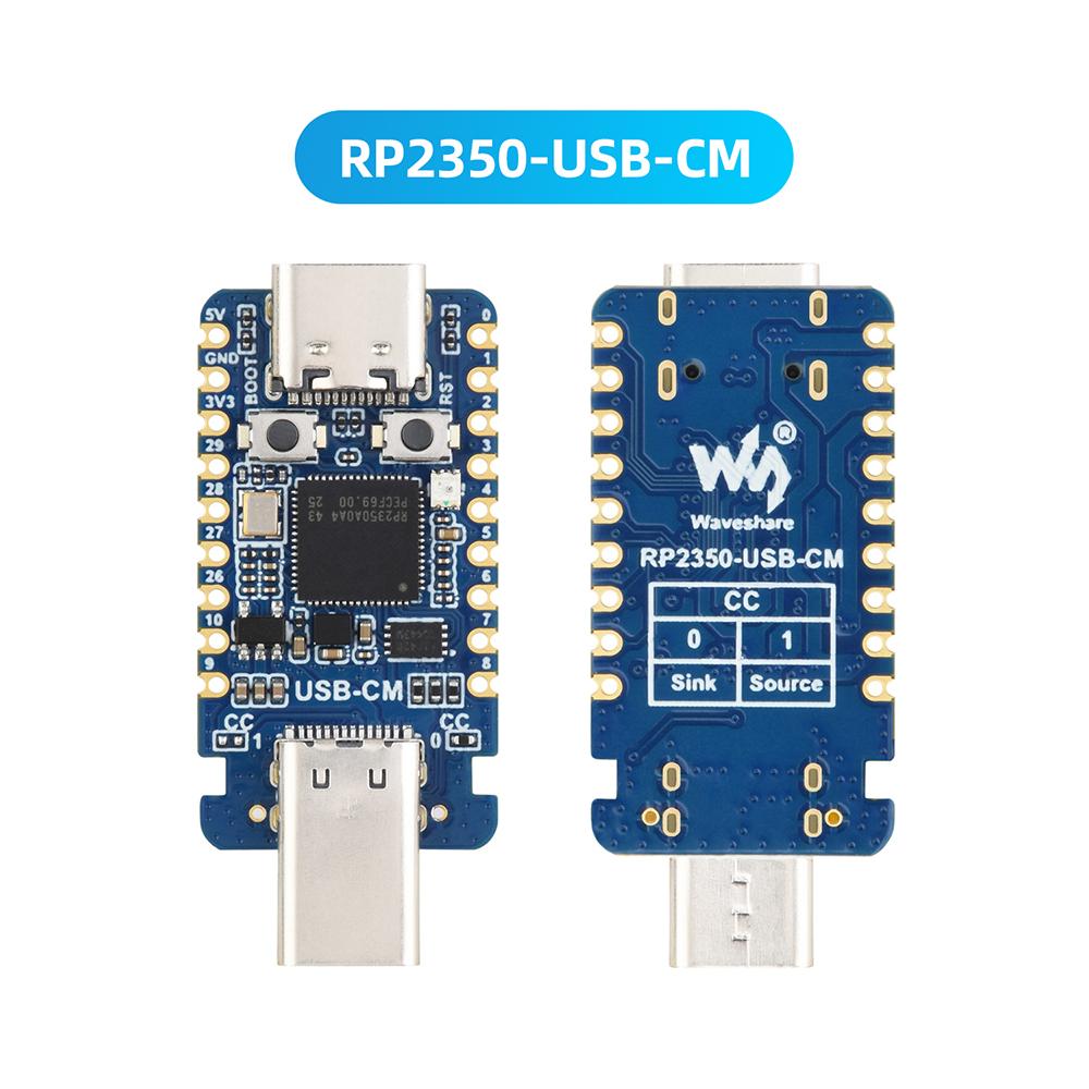 RP2350-USB-C Mini Development Board Dual Type-C Dual Core Microcontroller with ARM RISC-V Switch for IoT DIY Projects