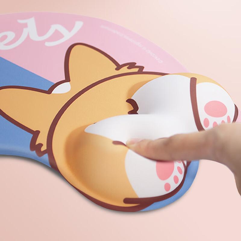 Silicone Mouse Pad Wrist Rest Large Thick Cute Anime Cartoon Wrist Support Mouse Pad Girls Mouse Pillow Wrist Cushion Gaming Desk Mat 0225