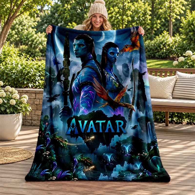 Avatar blanket Flannel Blanket Soft Cozy Plush Throw for Sofa Bed Lightweight Home Decoration Gifts for Christmas various holidays