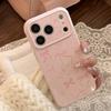 Розовый чехол для телефона с бантом, подходящий для iPhone 16, iPhone 17 и iPhone 17 Pro Max