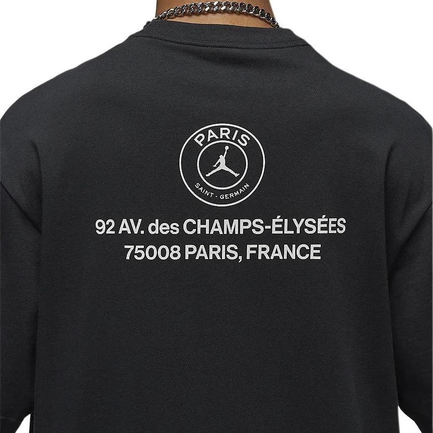 Jordan Мужская футболка Paris Saint Germain Серая Черно-белая/Белый парус FV7735-045