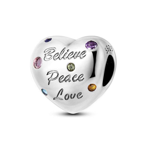 925 Серебро Маленькая Девочка Любовь Мама Навсегда Бесконечность Бесконечные Висячие Шармовые Бусины подходят для Женщин Браслет 925 Ювелирные Изделия Подарок Матери