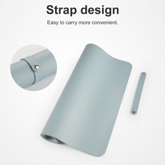 Mouse Pad with Fastening Strap Reversible Easy To Clean Smooth Surface Non-Slip Large Desk Blotter