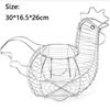 Iron Art Eggs Storage Basket Silver Eggs Organizer Rack Basket  Homewares