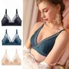 Sexy Wireless Bras for Women Ultra Thin Lace Bralette Deep V Plunge Bra