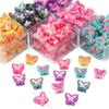 450G Acrylic Beads Colorful Plated Two-color Butterfly Beads for DIY Necklace Bracelet Earring Jewelry Making