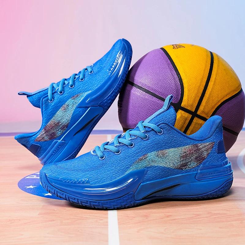 Модные мужские баскетбольные кроссовки, спортивные, нескользящие, мужские, оригинальные, студенческие, дышащие, кроссовки для тренировок на открытом воздухе