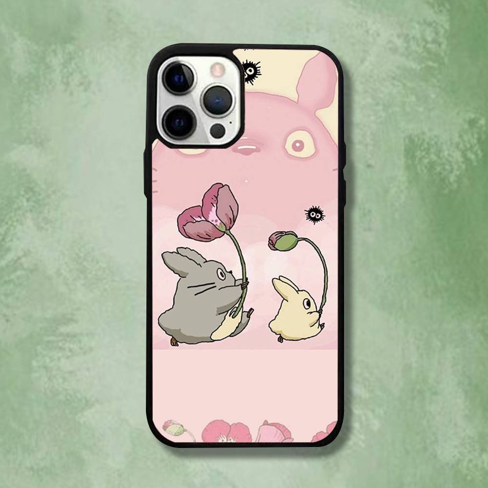 Аниме Чехол-Т-Тоторо для iPhone 16,15,14,13,12,11,Pro,Max,Plus,Mini,SE4,E Магнитный Magsafe Беспроводная Зарядка