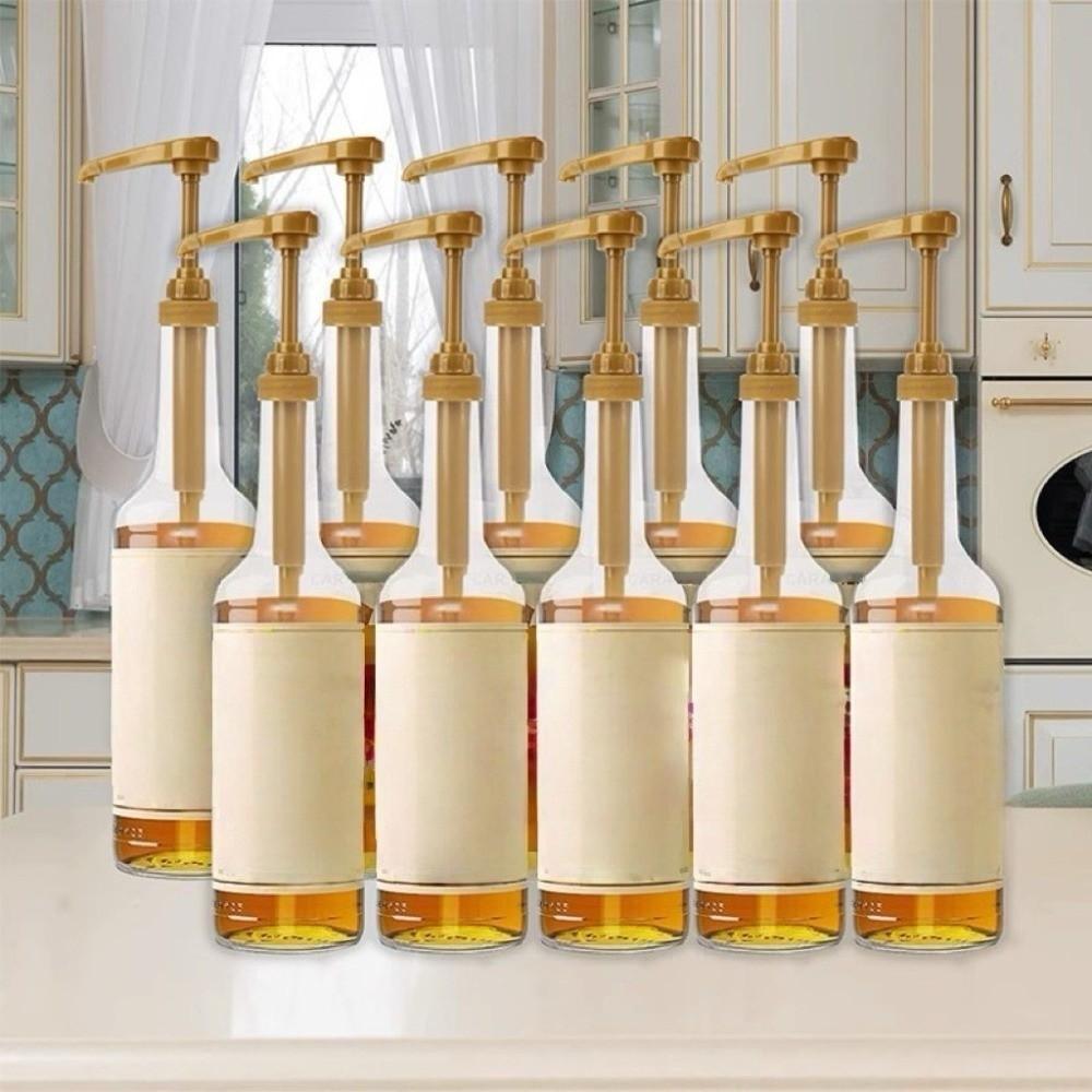 5 шт. 10 куб. см Насос для сиропа Диспенсер для приправ Количественный Ручной Нажимной Бутылочный Насос Нажимной Стиль DIY Жидкий Насос Диспенсер Кухня