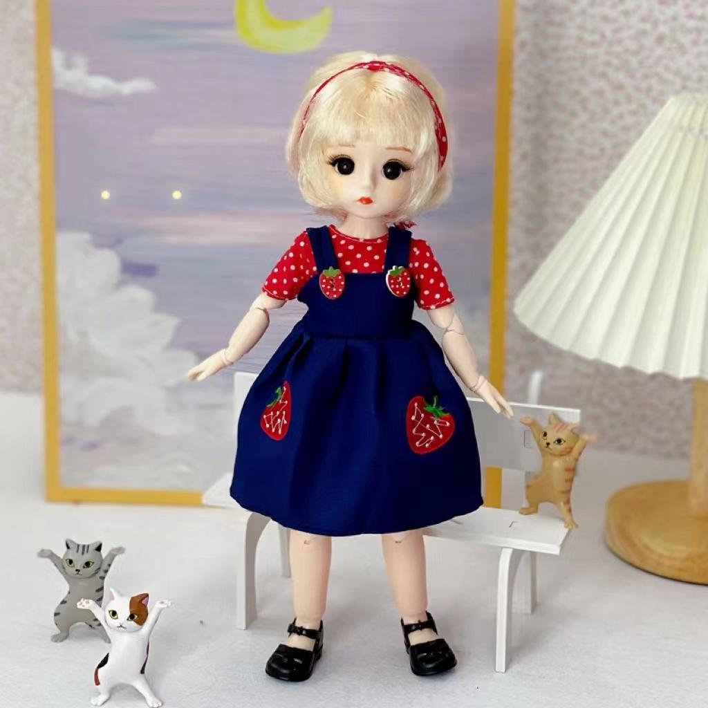 1/6 BJD кукла 30 см с несколькими подвижными суставами и макияжем для лица, модная одежда, высококачественные игрушки для девочек, кукла для друга, праздничный подарок