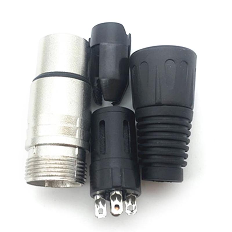 1Pcs Canon Plug Socket Male/Female Microphone Audio Xlr Connector 3P/4P/5P Contacts