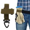 Outdoor Keychain Tactical Gear Clip Keeper Pouch Belt Keychain Webbing Gloves Rope Holder Military Hook Nylon Webbing Keyring