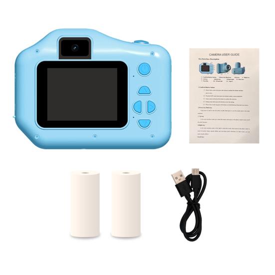 Детская камера с печатью Цифровая игрушка Зеркальная камера HD-совместимая Пиксель с двойными камерами Режим селфи