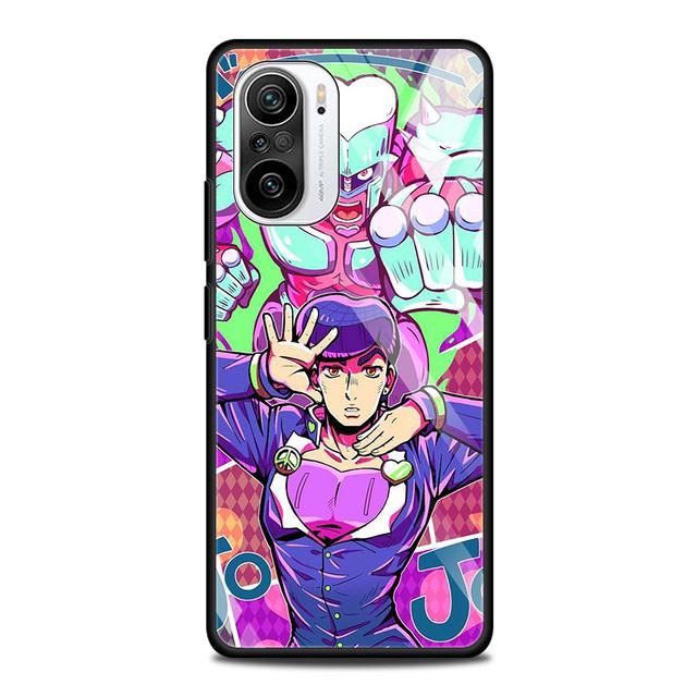 Чехол из закаленного стекла для Xiaomi Redmi Note 10 Pro Max 9 9s 7 8t 8 K40 K30 Pro Plus 9t 9c 8a 9a, чехол для телефона Jojo Bizarre Aventure