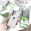 Чехол для телефона 'Четырехлистный клевер' для Samsung S26, S25, S24, S23, S22, S21, S20, Plus, Fe, Lite, Другие Черный Чехол