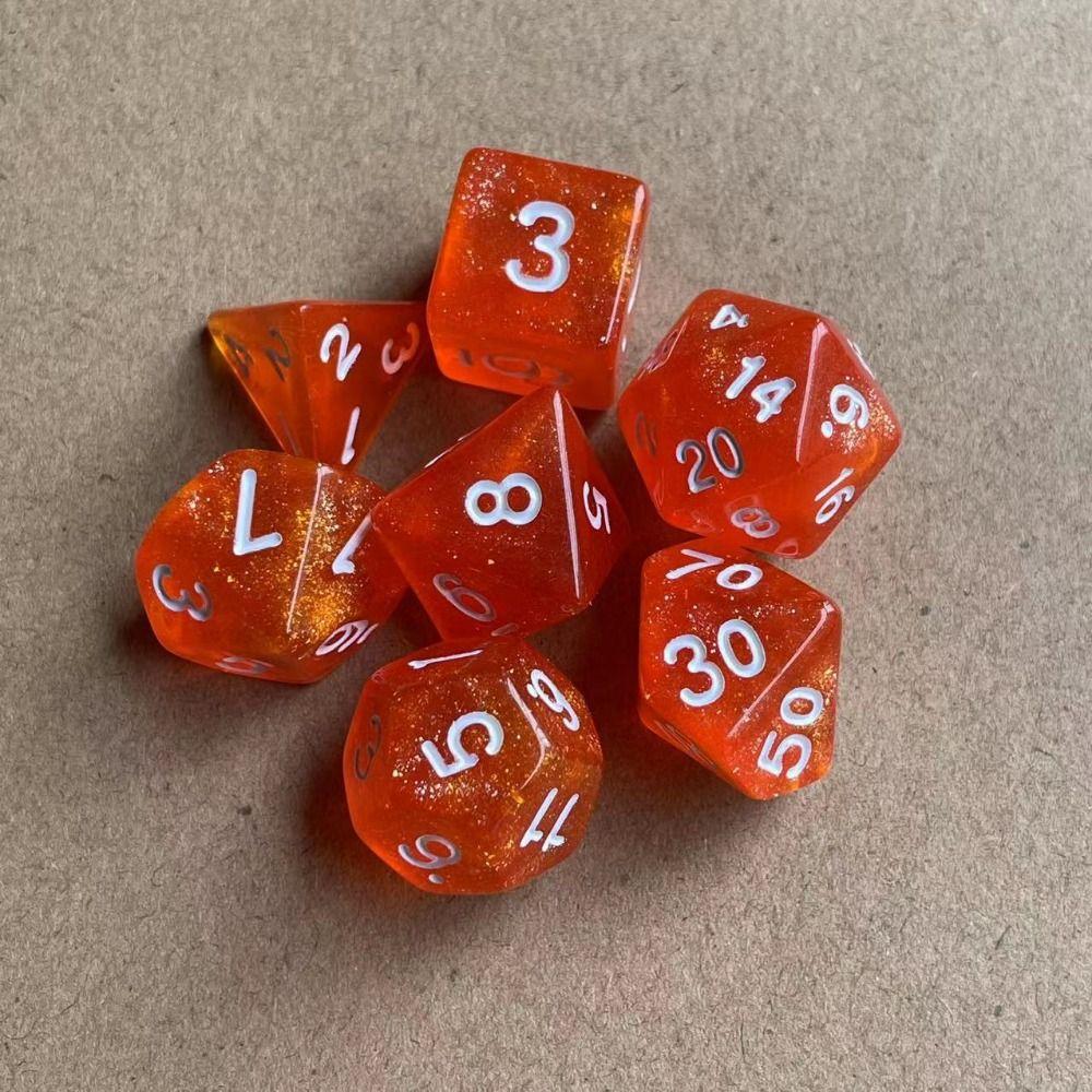 7Pcs/set Gift 7-Die D4 D6 D8 D10 Table Game Game Dice Polyhedral Dice DND Dice