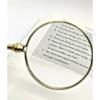 Mini Hand Magnifier for Bookmark, Handheld Magnifier, Collectible Items, Collectible Magnifying Glass, Best Antique Gifts 3x Magnifier  (Gold)