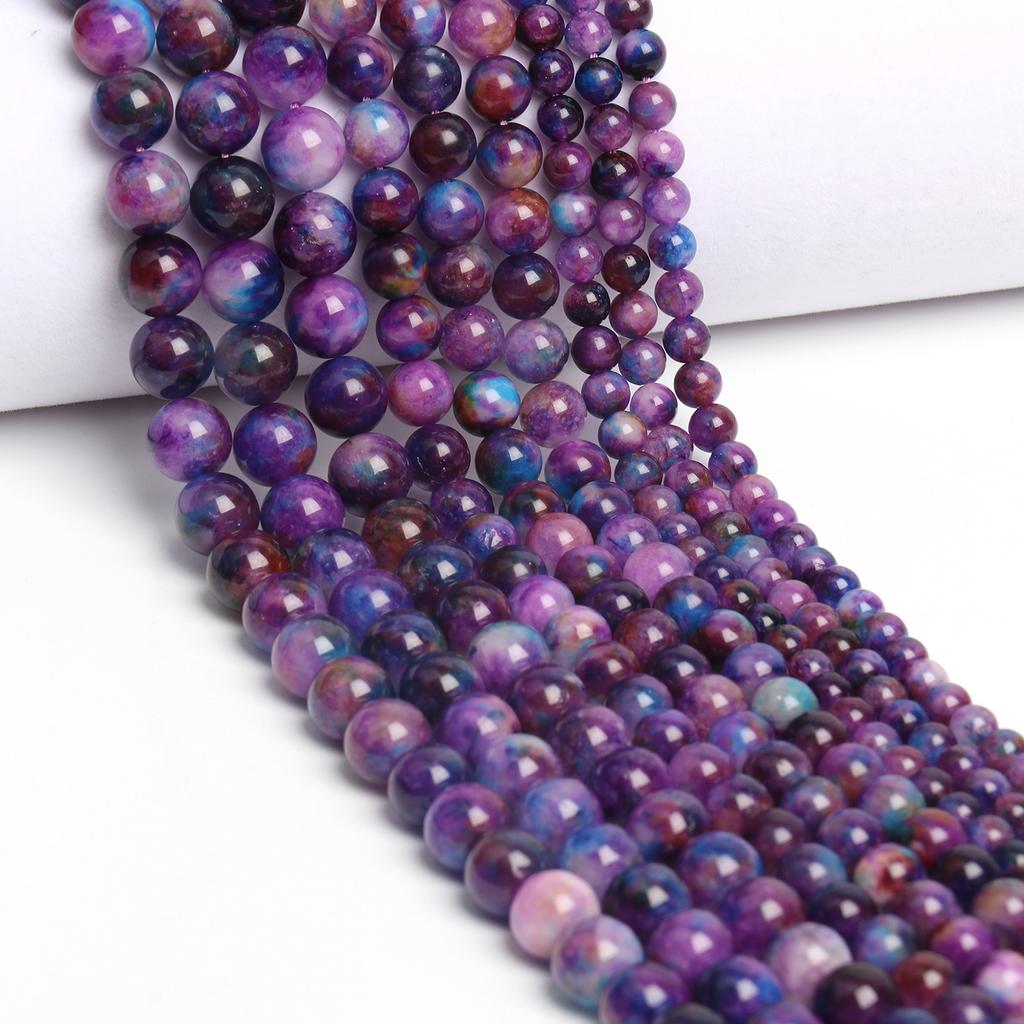 Natural Sugilite Stone Beads Round Loose Spacer Beads for Jewelry Making Diy Bracelet Necklace Accessories Wholesale 6-10mm